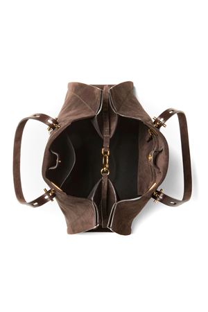 Borsa grande in suede testa di moro MINO BOSSI | PRPAULASUEDEC706